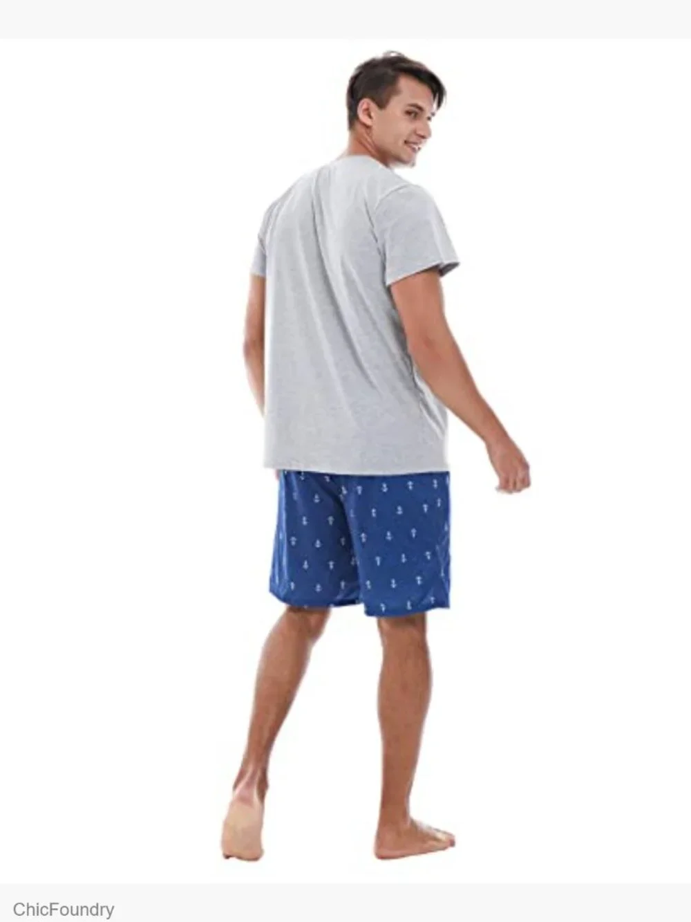 Men's Pajama Set Short or Long Sleeve 2 Piece with Pockets